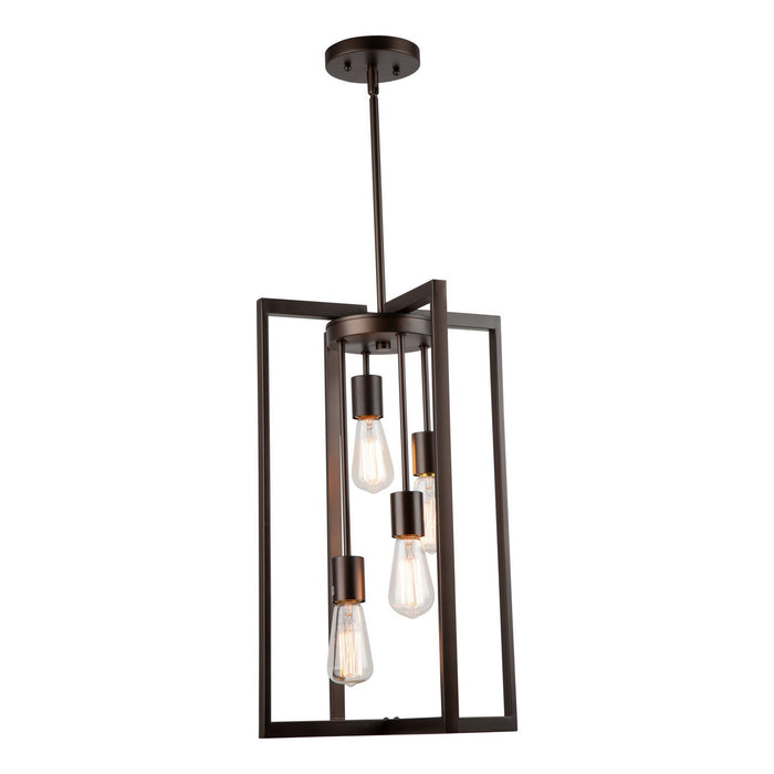 Artcraft AC10414 Four Light Chandelier, Oil Rubbed Bronze