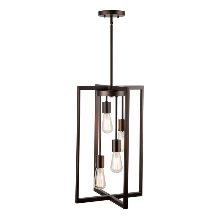 Artcraft AC10414 Four Light Chandelier, Oil Rubbed Bronze