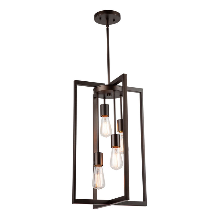 Artcraft AC10414 Four Light Chandelier, Oil Rubbed Bronze