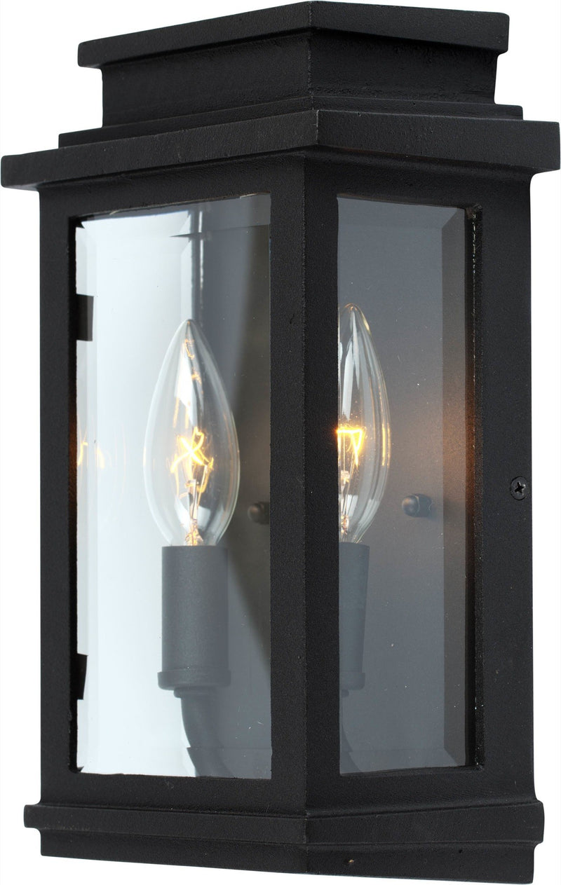 Artcraft AC8291BK Two Light Outdoor Wall Mount, Black