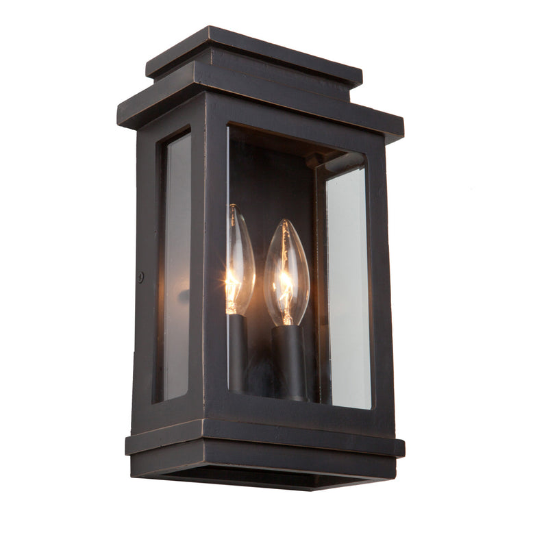 Artcraft AC8291ORB Two Light Outdoor Wall Mount, Oil Rubbed Bronze