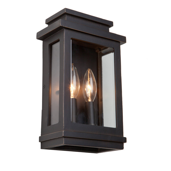 Artcraft AC8291ORB Two Light Outdoor Wall Mount, Oil Rubbed Bronze