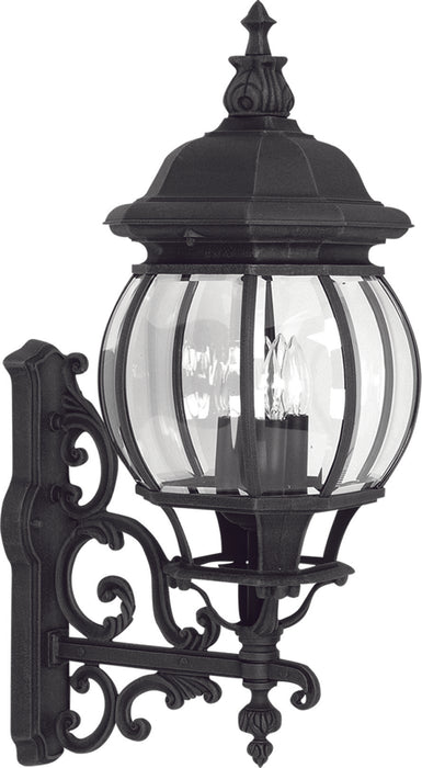 Artcraft AC8490BK Four Light Outdoor Wall Mount, Black