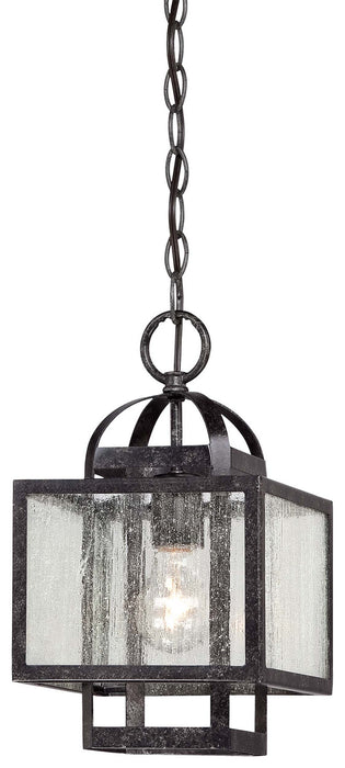Minka-Lavery 4879-283 One Light Mini Pendant, Aged Charcoal