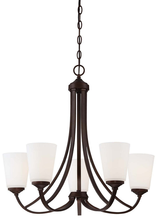 Minka-Lavery 4965-284 Five Light Chandelier, Vintage Bronze