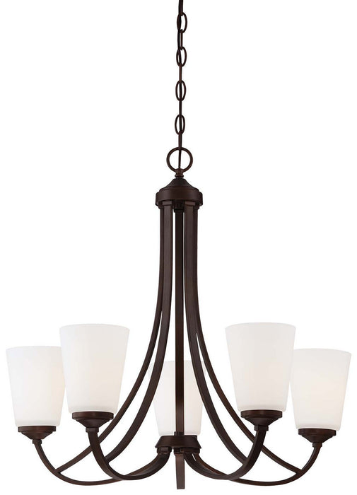 Minka-Lavery 4965-284 Five Light Chandelier, Vintage Bronze
