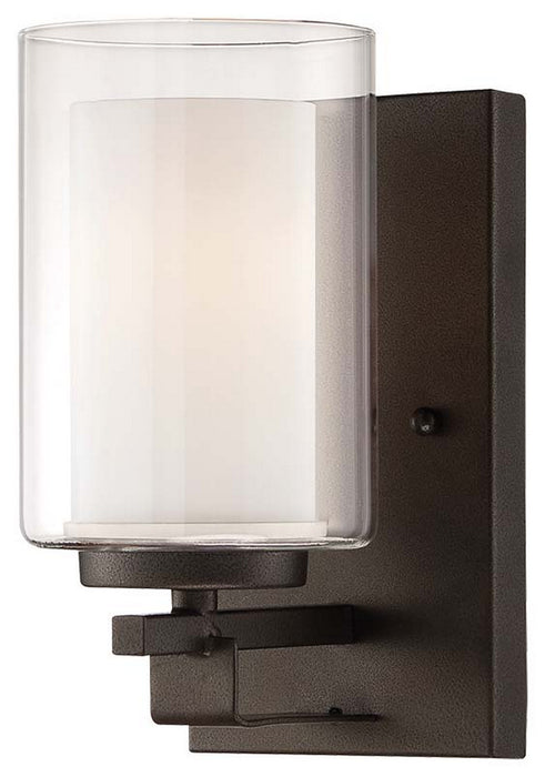 Minka-Lavery 6101-172 One Light Bath, Smoked Iron