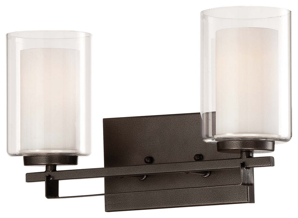 Minka-Lavery 6102-172 Two Light Bath Bar, Smoked Iron