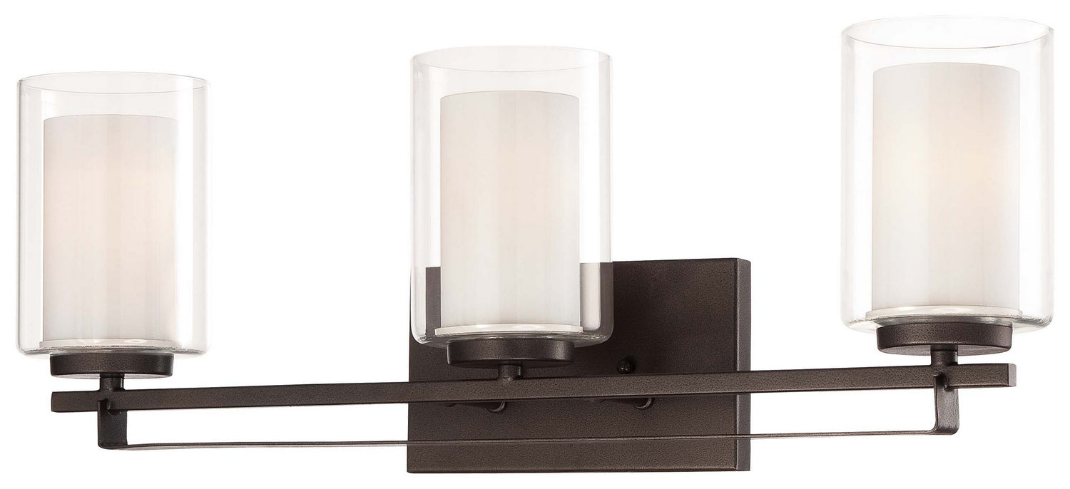 Minka-Lavery 6103-172 Three Light Bath, Smoked Iron