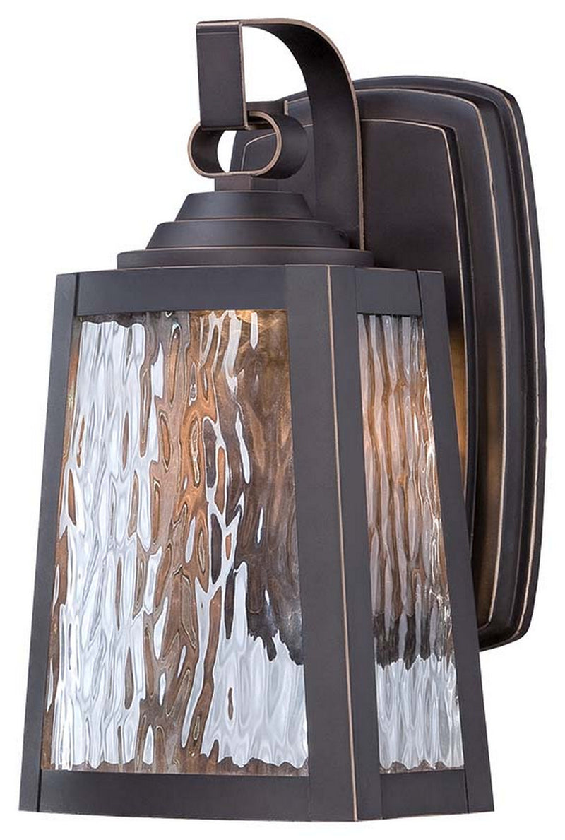 Minka-Lavery 73101-143C-L LED Outdoor Wall Mount, Oil Rubbed Bronze W/ Gold Highlights