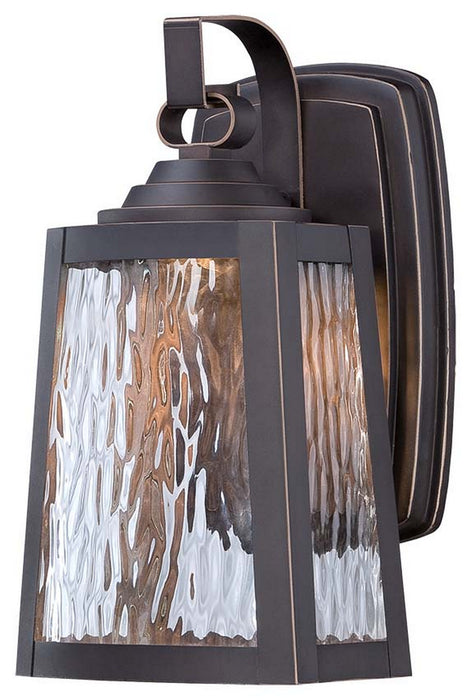 Minka-Lavery 73101-143C-L LED Outdoor Wall Mount, Oil Rubbed Bronze W/ Gold Highlights