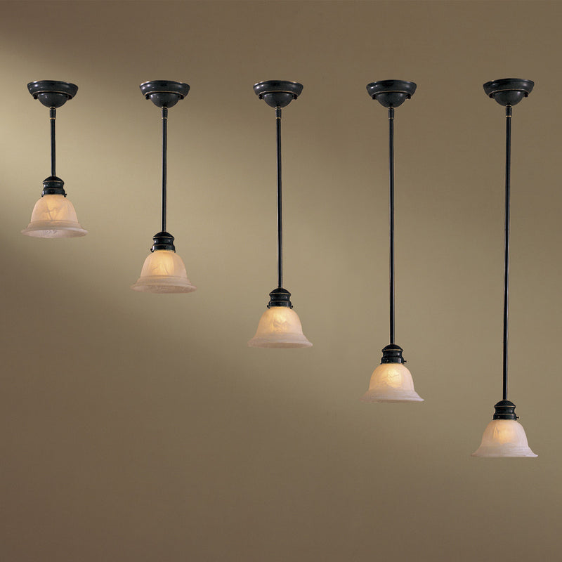 Minka-Lavery W30-1-37 12' Rod Drop Pendant, Restoration Bronze