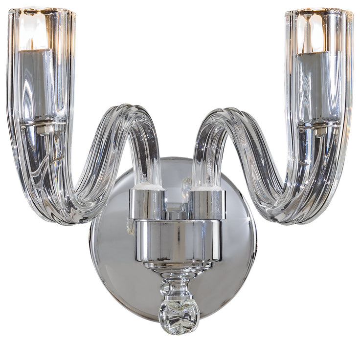 Metropolitan N9182 Two Light Wall Sconce, Chrome