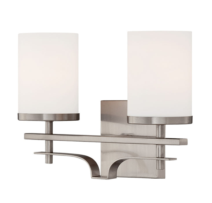Savoy House 8-338-2-SN Two Light Bath Bar, Satin Nickel