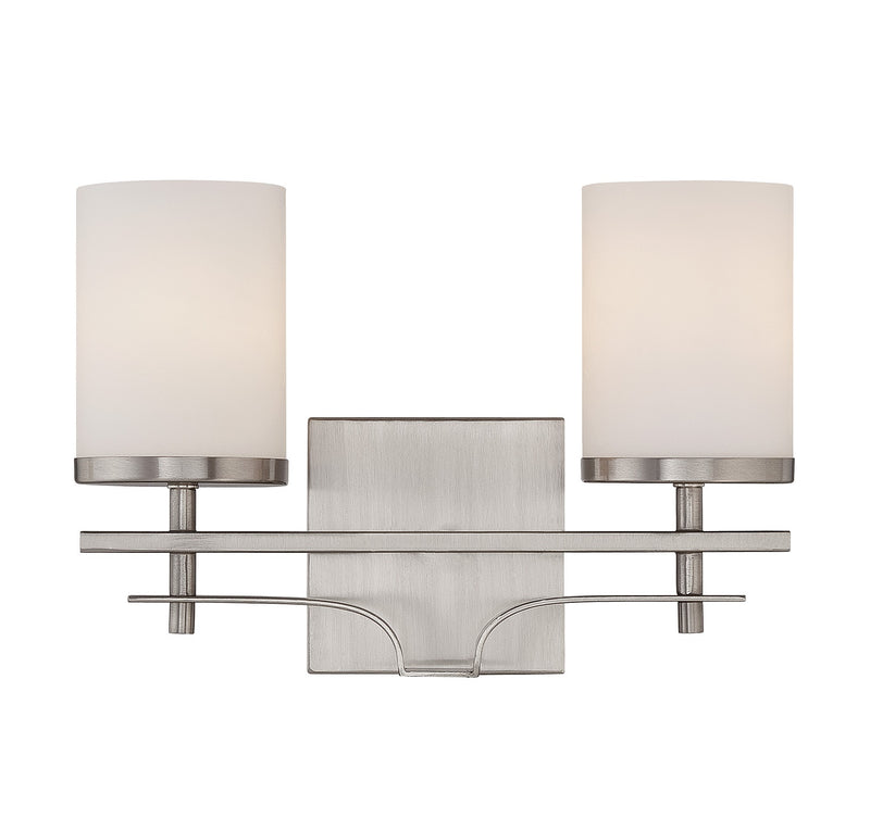 Savoy House 8-338-2-SN Two Light Bath Bar, Satin Nickel