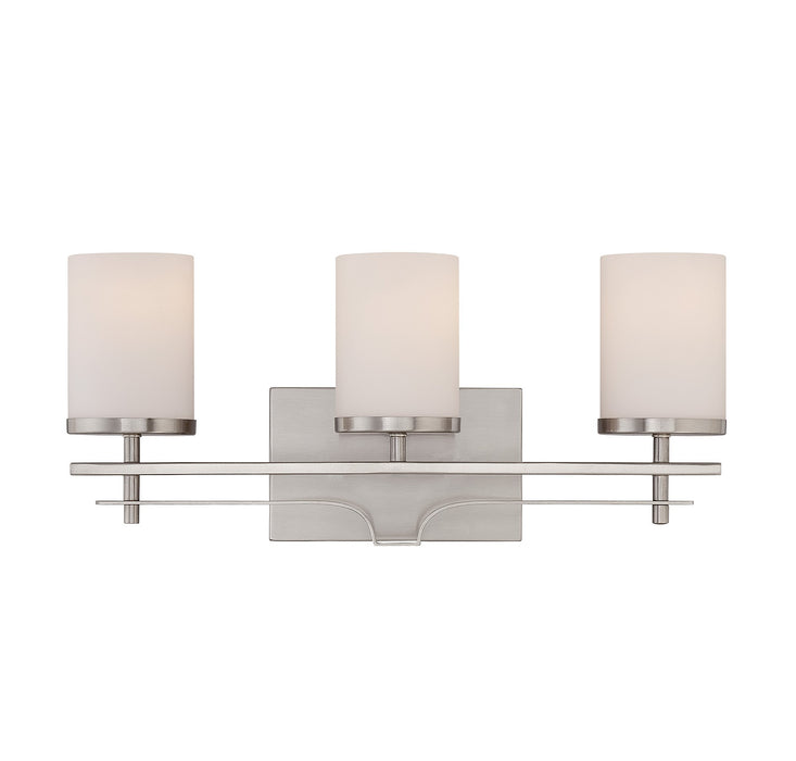Savoy House 8-338-3-SN Three Light Bath Bar, Satin Nickel