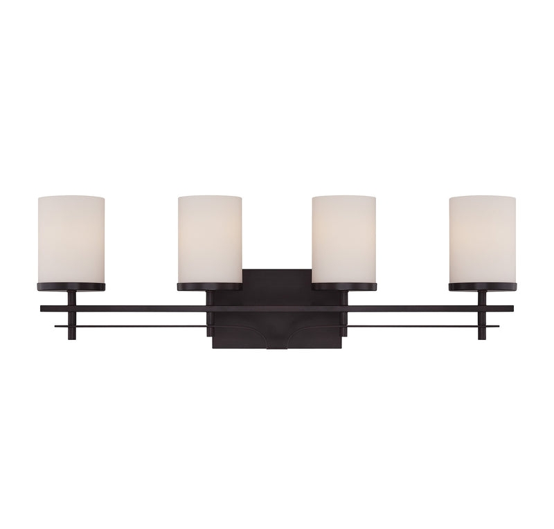 Savoy House 8-338-4-13 Four Light Bath Bar, English Bronze