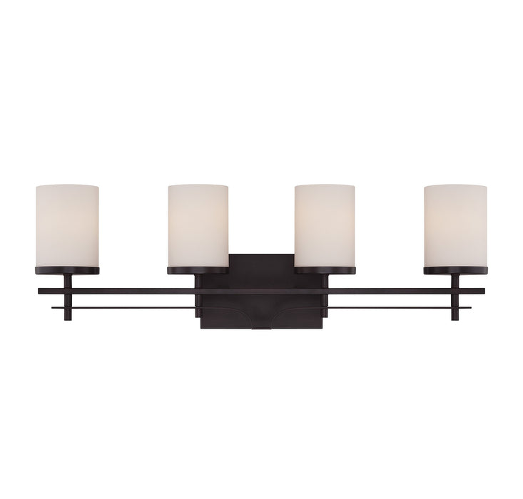 Savoy House 8-338-4-13 Four Light Bath Bar, English Bronze