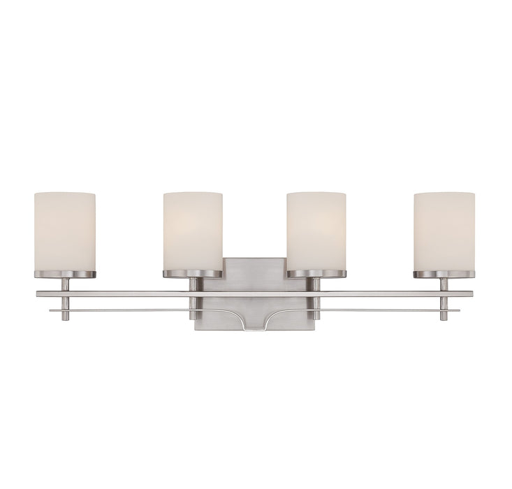 Savoy House 8-338-4-SN Four Light Bath Bar, Satin Nickel