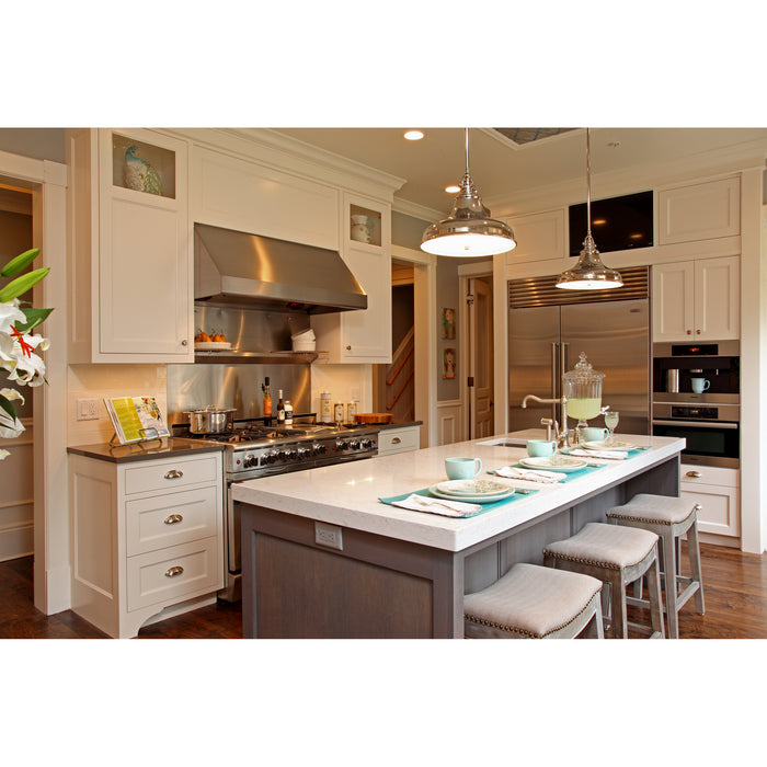 Quoizel ER1814BN One Light Pendant, Brushed Nickel