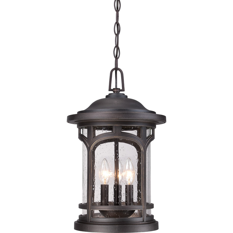 Quoizel MBH1911PN Three Light Outdoor Hanging Lantern, Palladian Bronze