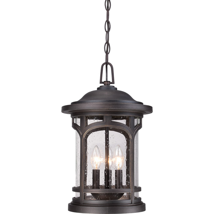 Quoizel MBH1911PN Three Light Outdoor Hanging Lantern, Palladian Bronze