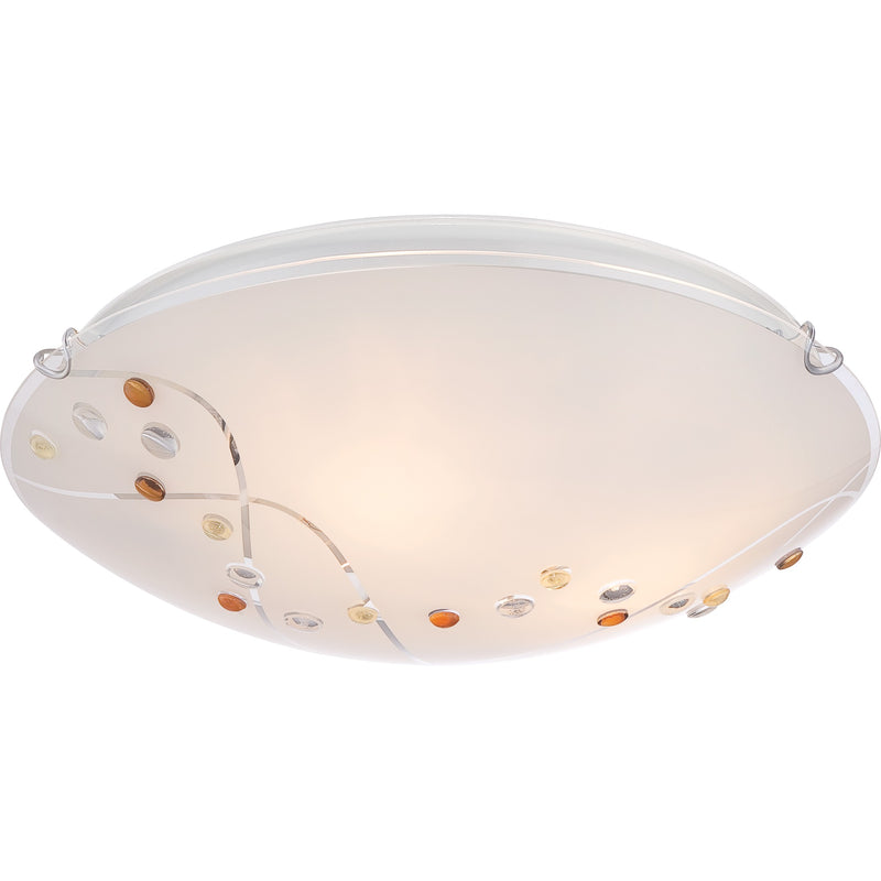 Quoizel PCSL1616C Three Light Flush Mount, Polished Chrome