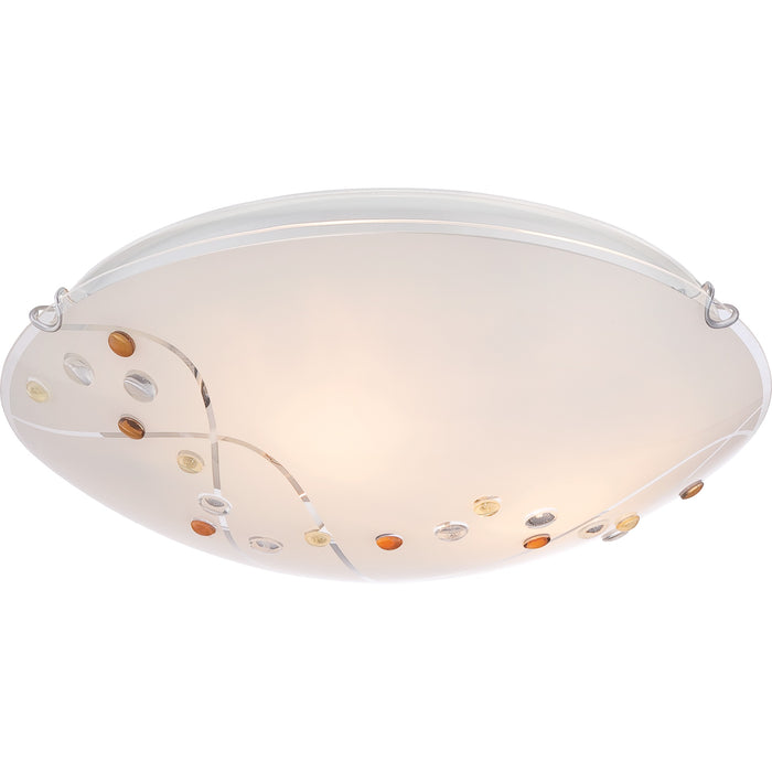 Quoizel PCSL1616C Three Light Flush Mount, Polished Chrome