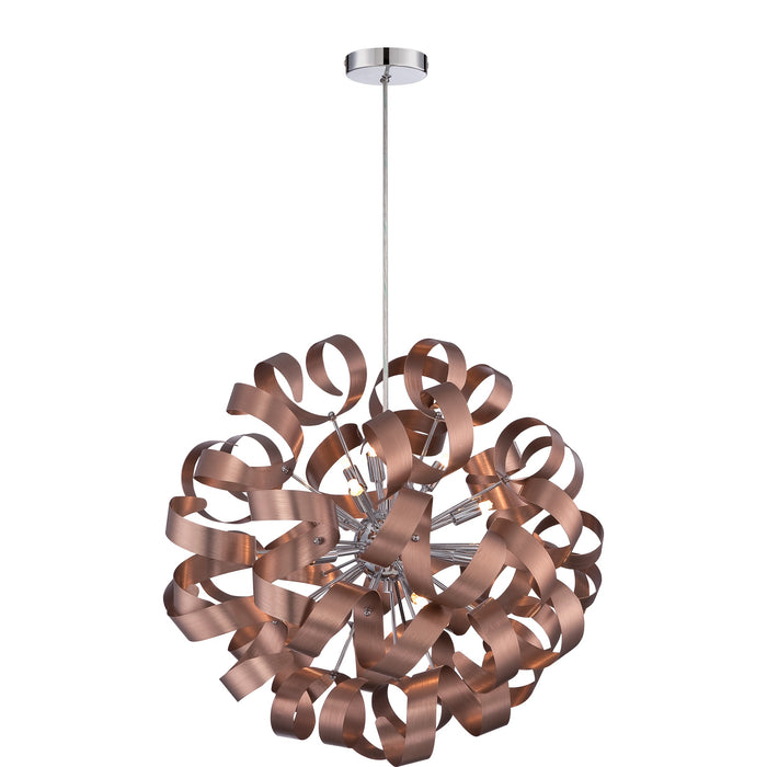 Quoizel RBN2823SG 12 Light Pendant, Satin Copper