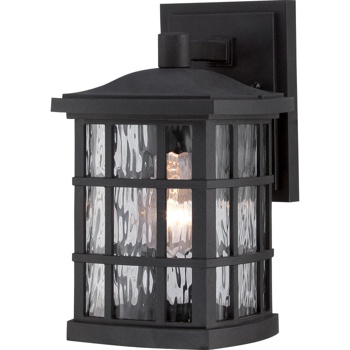 Quoizel SNN8406K One Light Outdoor Wall Lantern, Mystic Black