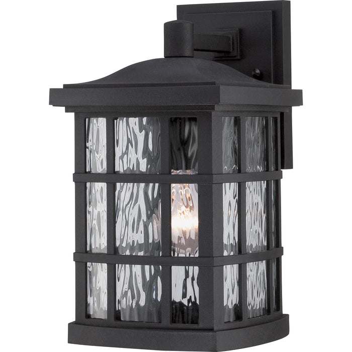 Quoizel SNN8408K One Light Outdoor Wall Lantern, Mystic Black
