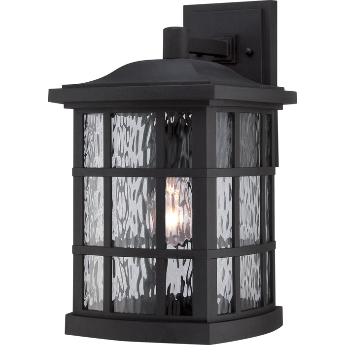 Quoizel SNN8409K One Light Outdoor Wall Lantern, Mystic Black