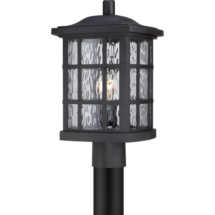 Quoizel SNN9009K One Light Outdoor Post Mount, Mystic Black