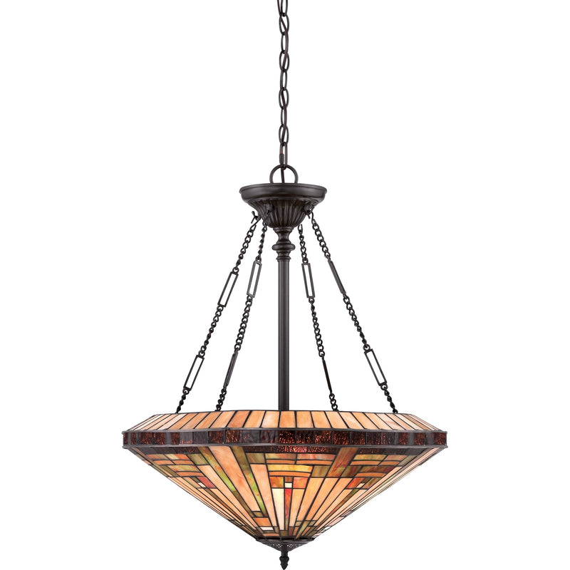 Quoizel TFST2822VB Four Light Pendant, Vintage Bronze