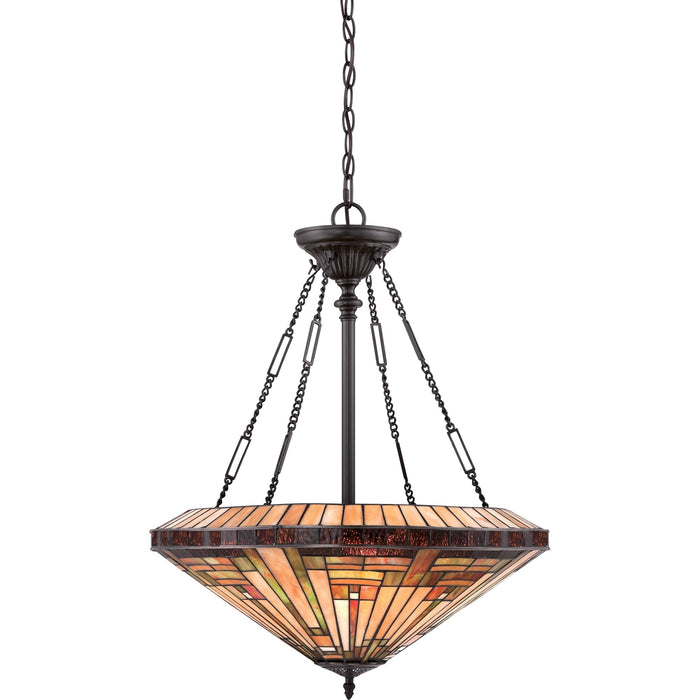 Quoizel TFST2822VB Four Light Pendant, Vintage Bronze