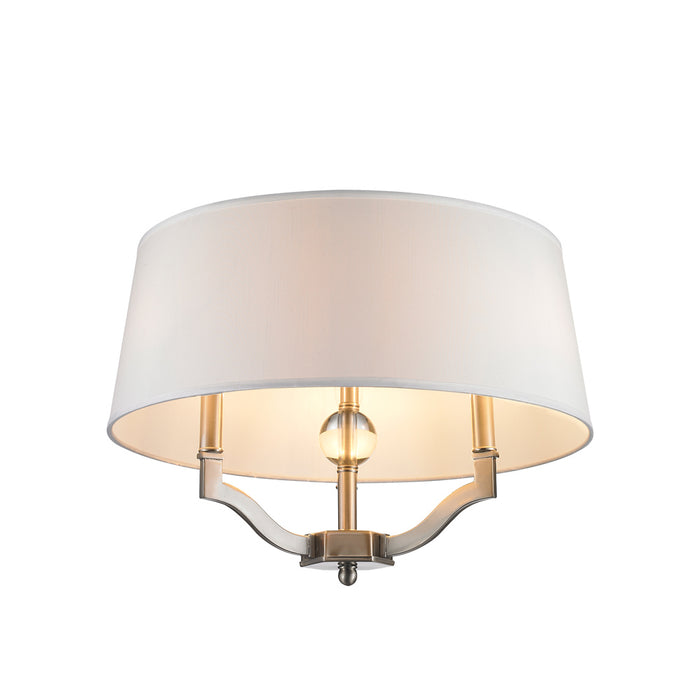 Golden 3500-SF PW-CWH Three Light Semi-Flush Mount, Pewter