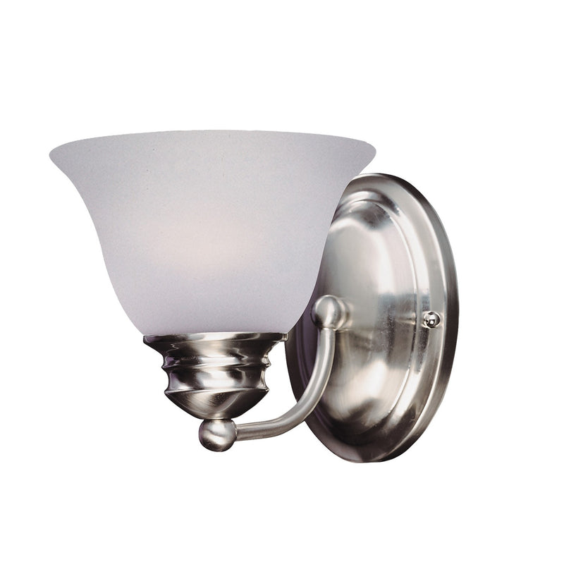 Maxim 2686FTSN One Light Wall Sconce, Satin Nickel
