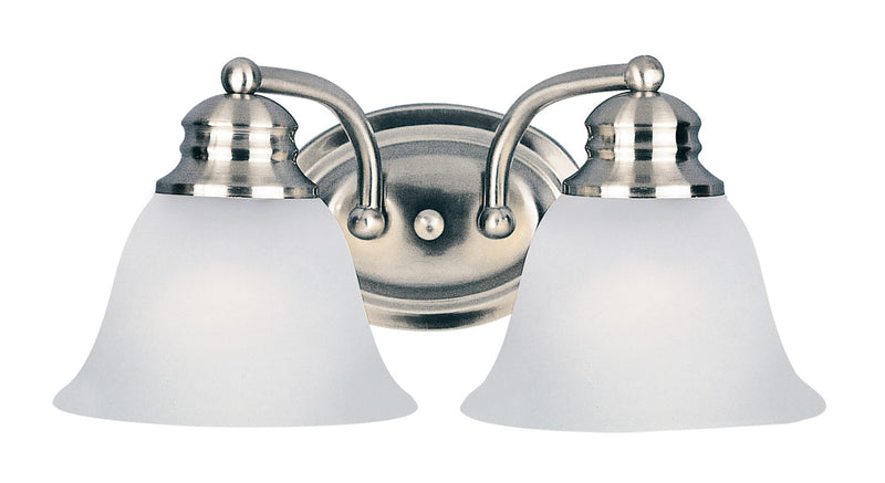 Maxim 2687FTSN Two Light Bath Vanity, Satin Nickel