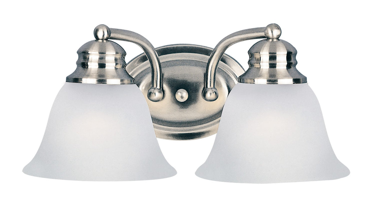 Maxim 2687FTSN Two Light Bath Vanity, Satin Nickel