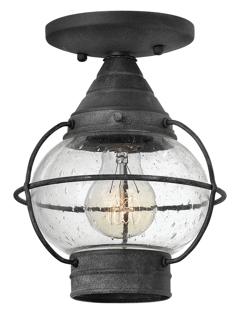 Hinkley 2203DZ LED Flush Mount, Aged Zinc