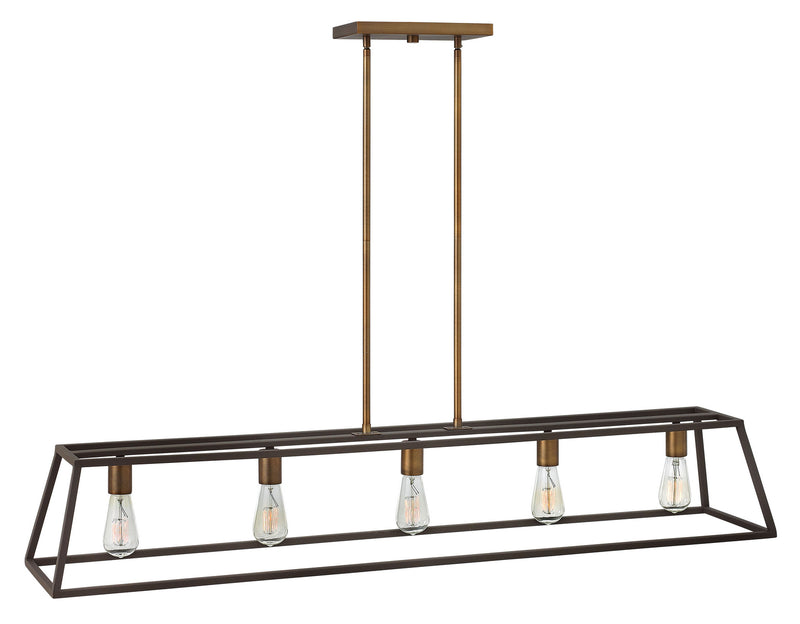 Hinkley 3335BZ LED Linear Chandelier, Bronze