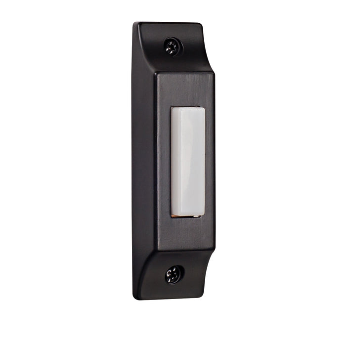 Craftmade BSCB-B Surface Mount Lighted Push Button, Painted Black