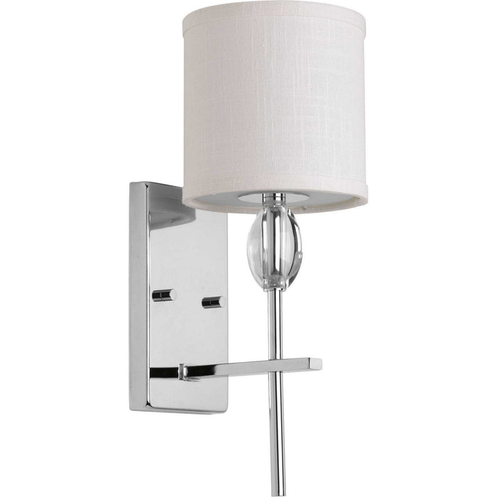 Progress Lighting P2060-15 One Light Bath Bracket, Polished Chrome