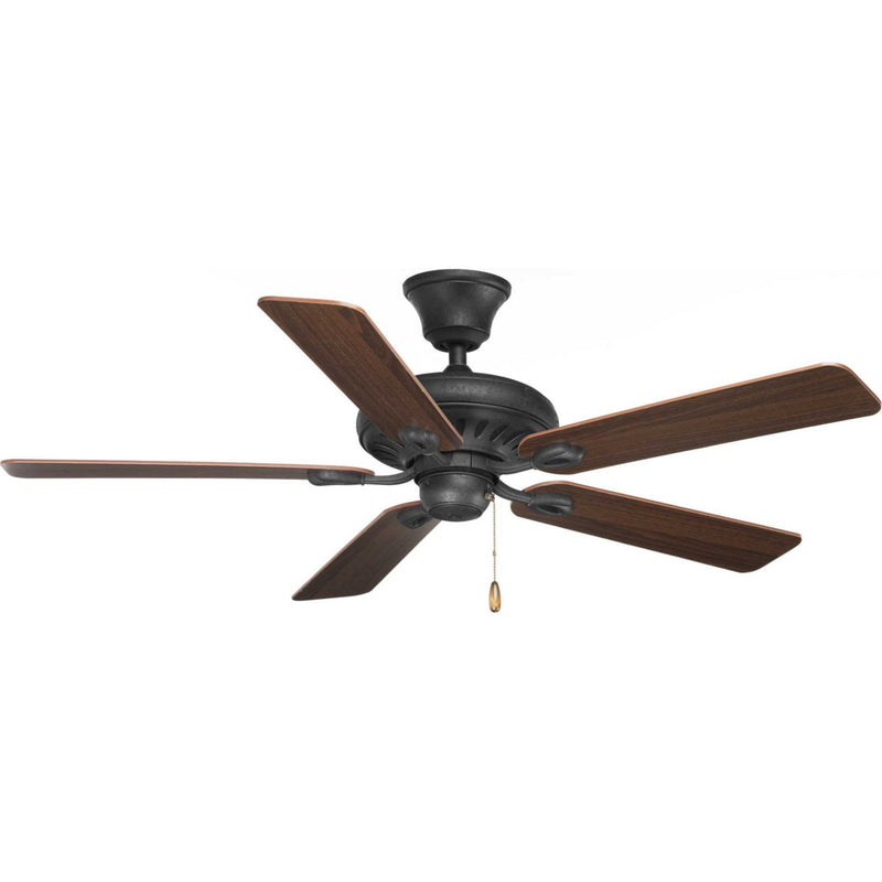 Progress Lighting P2521-80 52" Ceiling Fan, Forged Black