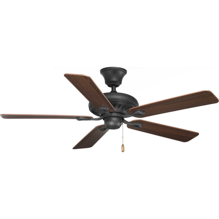 Progress Lighting P2521-80 52" Ceiling Fan, Forged Black
