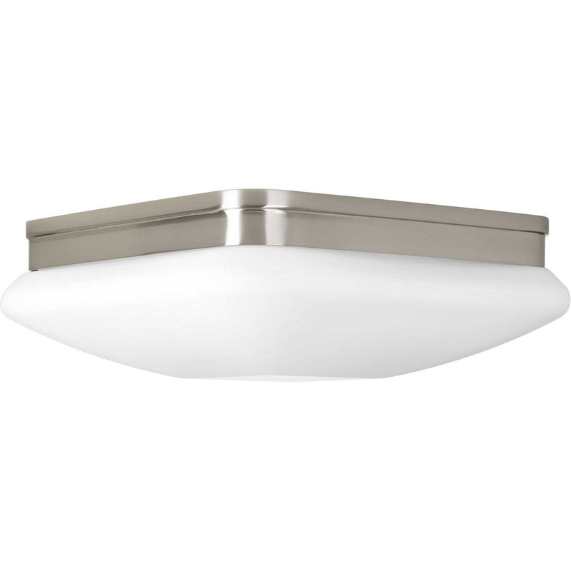 Progress Lighting P3511-09 Two Light Flush Mount, Brushed Nickel