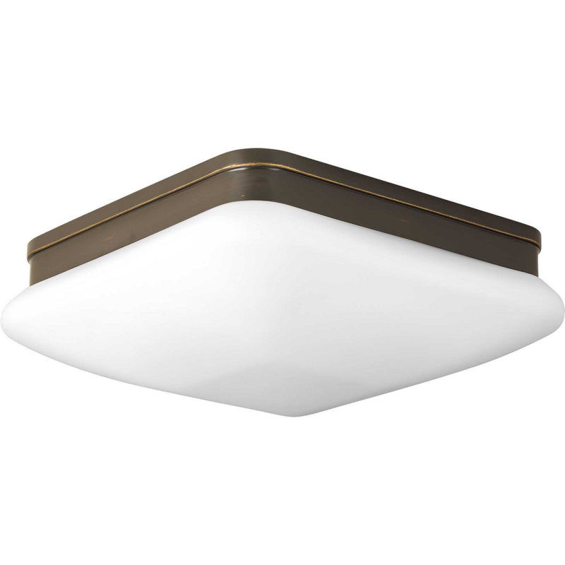 Progress Lighting P3511-20 Two Light Flush Mount, Antique Bronze