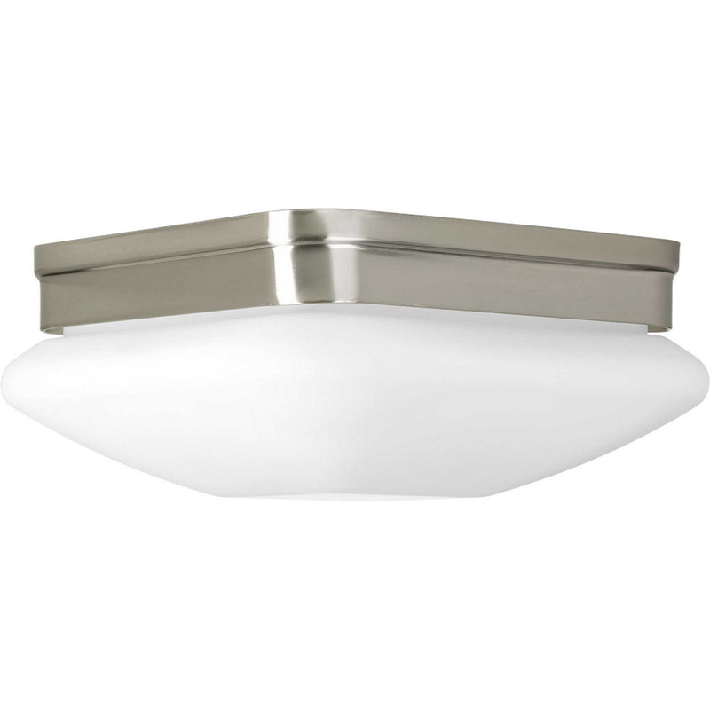 Progress Lighting P3549-09 Two Light Flush Mount, Brushed Nickel