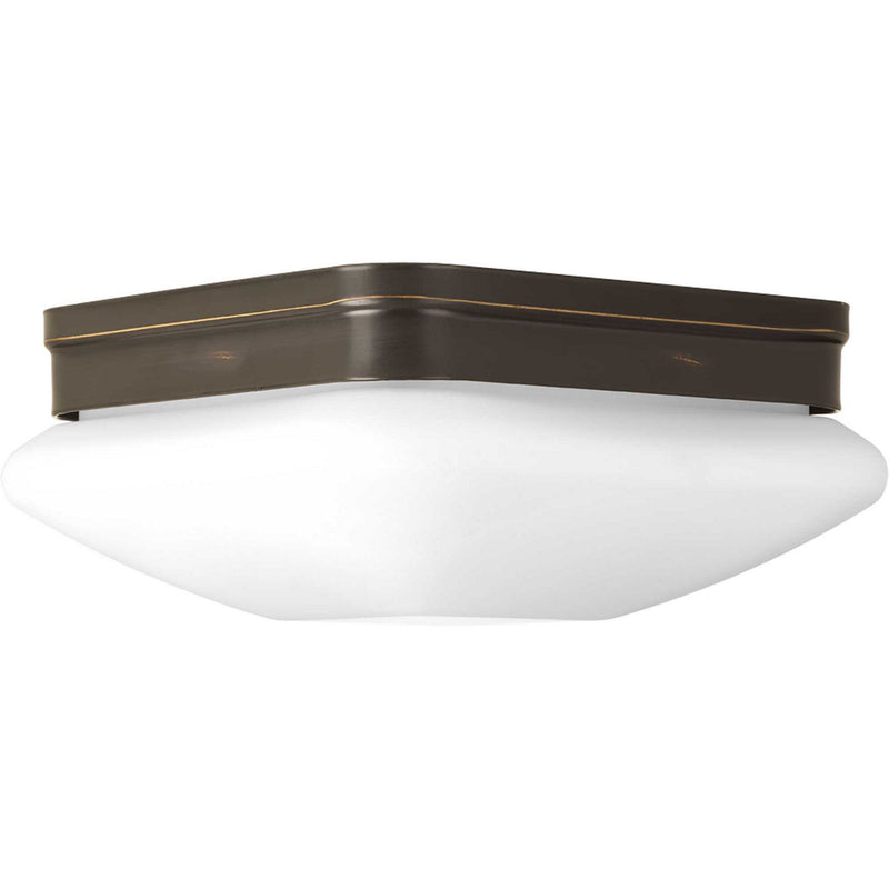Progress Lighting P3549-20 Two Light Flush Mount, Antique Bronze