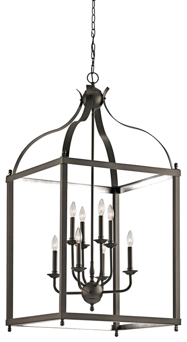 Kichler 42591OZ Eight Light Foyer Chandelier, Olde Bronze